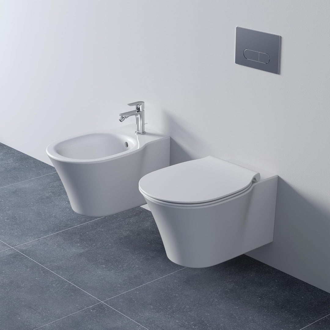 Ideal Standard E036501 Connect Air WC-Sitz, Weiss Sandwich ohne Softclosing Weiss, Sandwich ohne Sof
