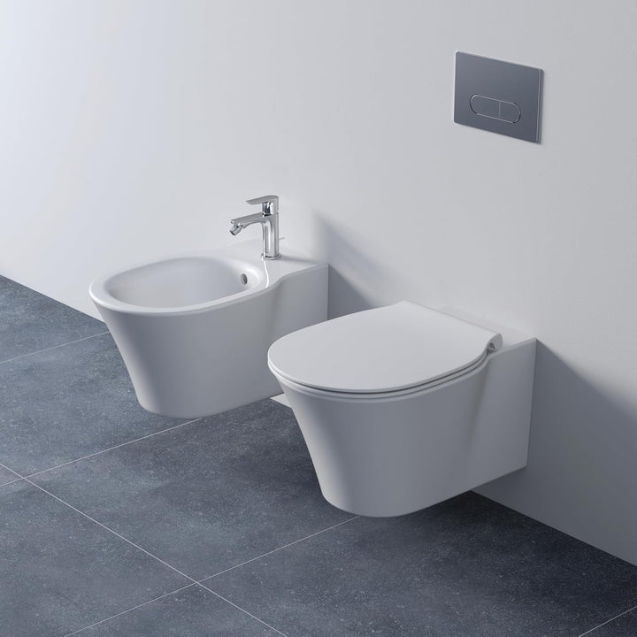 Ideal Standard E036501 Connect Air WC-Sitz, Weiss Sandwich ohne Softclosing Weiss, Sandwich ohne Sof