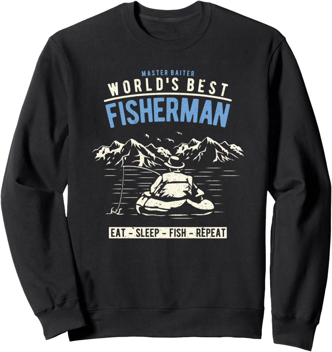 Angler Angeln Fischer Fischen Spruch Sweatshirt