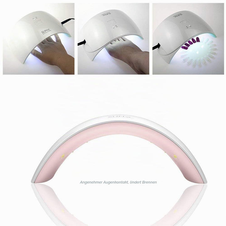 Vishine Komplettes Set 36 W UV-Lampe LED Nageltrockner 6 semi-permanenter Nagellack Nagellack Top Ba