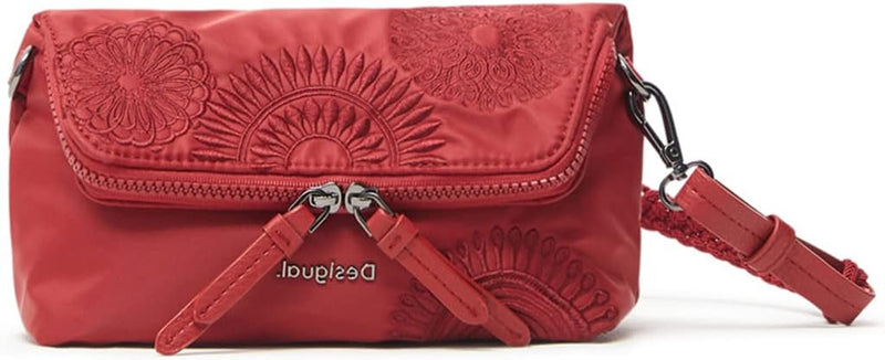 Desigual Womens BOLS_MANDARALA Venecia Across Body Bag, Red