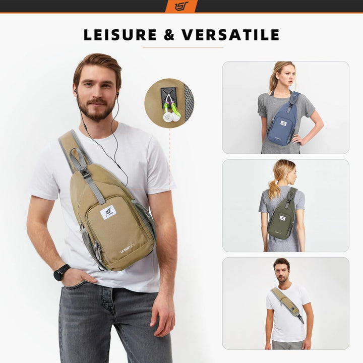 SKYSPER Brusttasche Schultertasche Herren Sling Bag Klein Crossbody Bags Männer Damen Leicht Umhänge