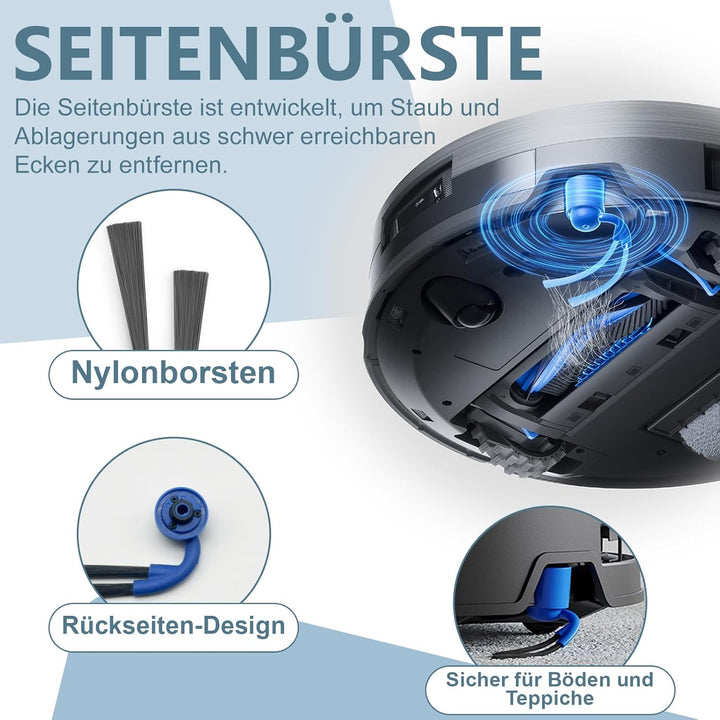 Zubehör für ECOVACS DEEBOT X11 OMNICYCLONE, X11 PRO Omni, X9 PRO Omni Staubsauger, 2 Hauptbürste, 2