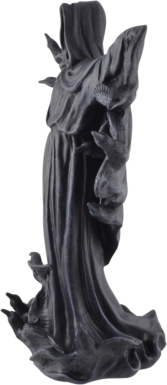 VOGLER Joh. Vogler GmbH Grim Reaper aus dessen Umhang Raben entweichen, aus Kunststein angefertigt u