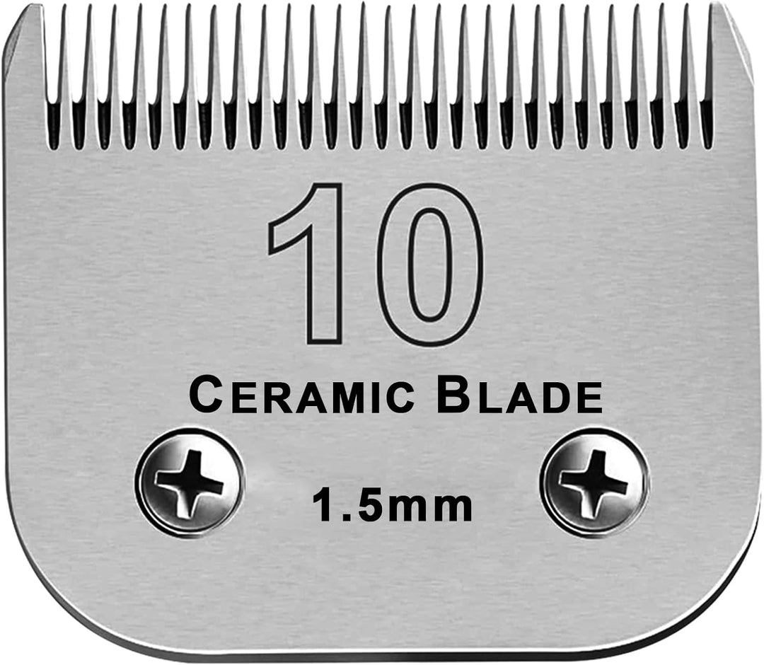 BESTBOMG Scherkopf 10, L: 1,5 mm kompatibel mit Oster Tierhaarschneidemaschine kompatibel mit Wahl H