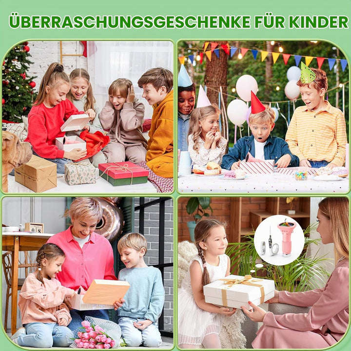 Mikroskop für Kinder, Ashfly 1000X Taschenmikroskop mit 2,0" IPS-Bildschirm USB Microscope Lupe, 8 L