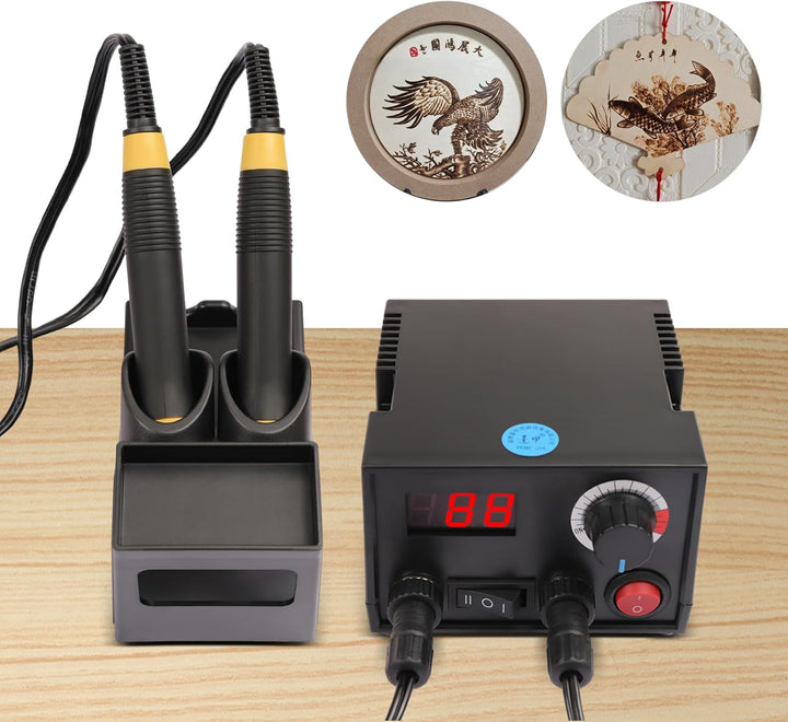 Pyrographie Maschine Brandmalerei Brandmalstation Holzbrenner Brandmalgerät 60W 220V für Kürbisse Br
