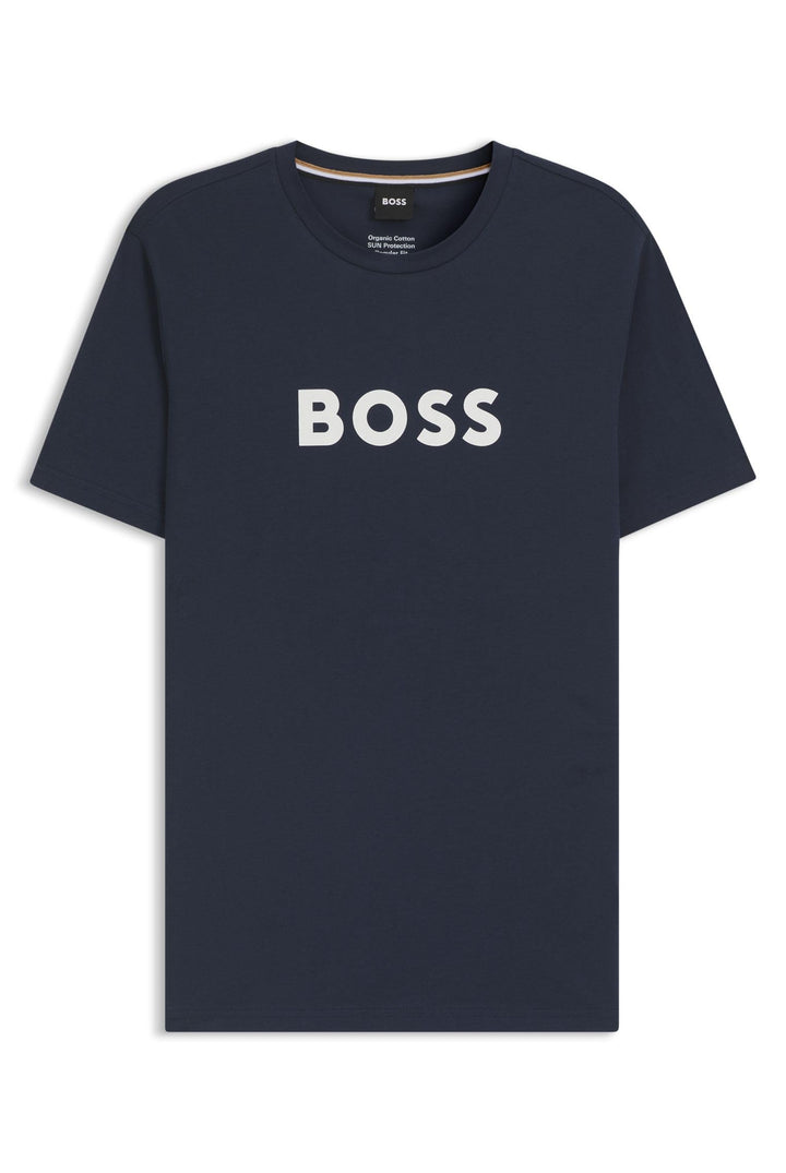 BOSS Herren Rn Beach_T_Shirt XS Blau, XS Blau