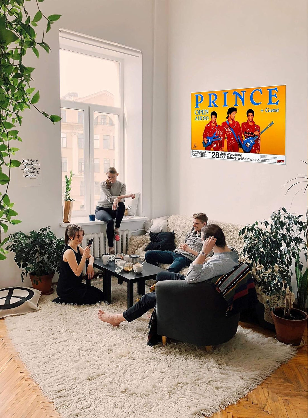 Prince - Diamonds & Pearls, Würzburg 1990 » Konzertplakat/Premium Poster | Live Konzert Veranstaltun