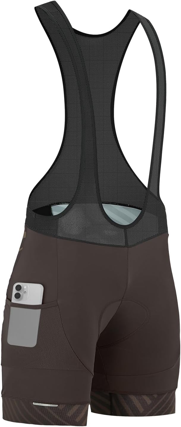Santic Trägerhose Fahrrad Herren Fahrradhose Kurz mit Sitzpolster Radhose Herren Kurz Gepolstert S G