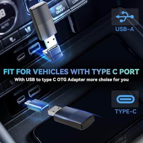 MINIX Wireless CarPlay Adapter für Apple wandelt werkseitig kabelgebundenes CarPlay in kabelloses Ca