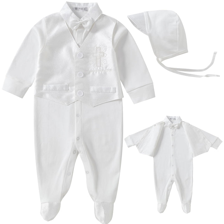 Booulfi Baby Kleidung Jungen 0-12 Monate Strampler Neugeborene Body Langarm Overall Winter Baby Erst