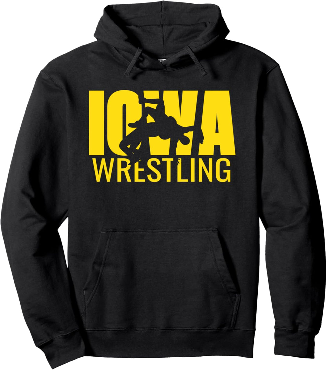 Iowa Wrestling Freestyle Wrestler Gift The Hawkeye State Pullover Hoodie