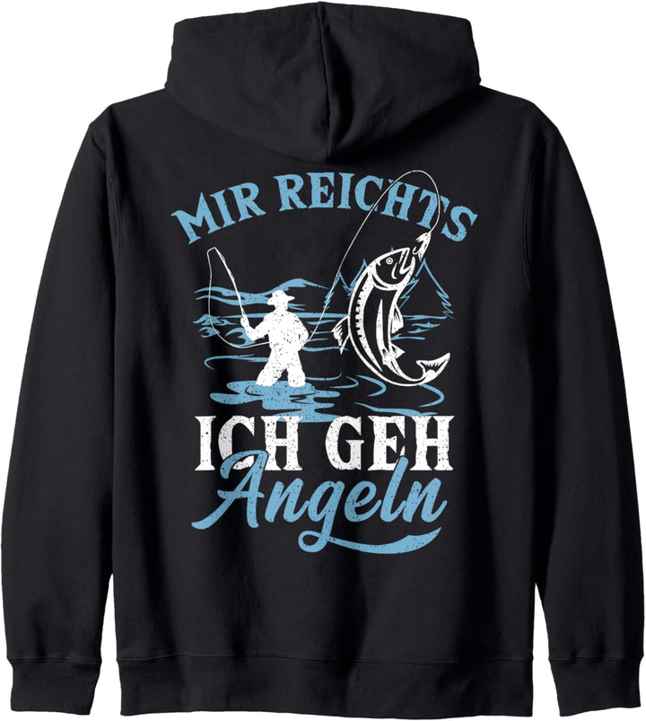 Mir reichts ich geh Angeln Fischen Fischer Angler Angel Kapuzenjacke
