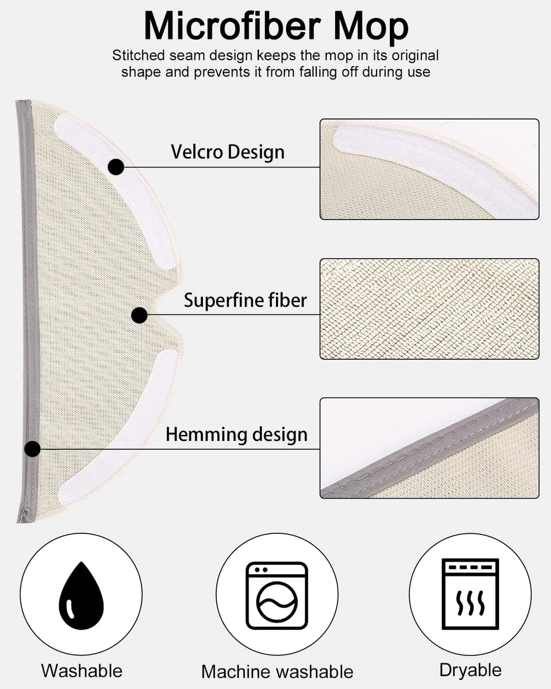 Zubehör für Xiaomi Saugroboter 24 tlg Zubehör für Xiaomi Roborock S5 S50 S51 S55 S5 max S6 Pure S6 m