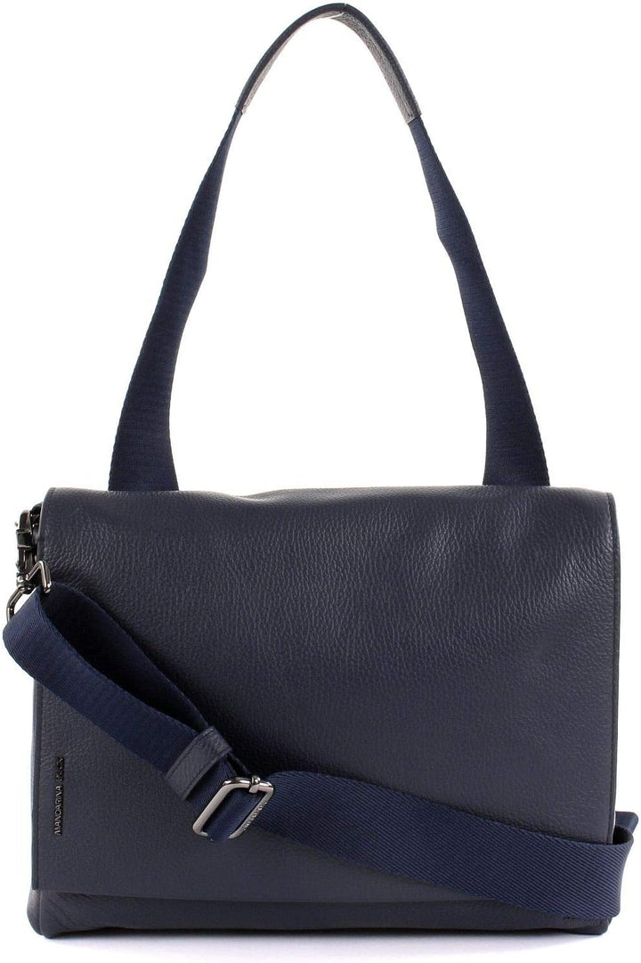 Mandarina Duck Damen Mellow Leather Umhängetasche Dress Blue, Dress Blue