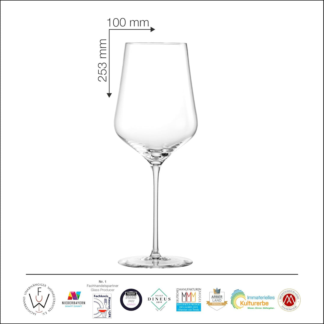 Eisch Sky Bordeaux Sensis Plus bleifreies Kristallweinglas, 2 Stück, 620 ml Bordeaux, 2er-Set, Borde