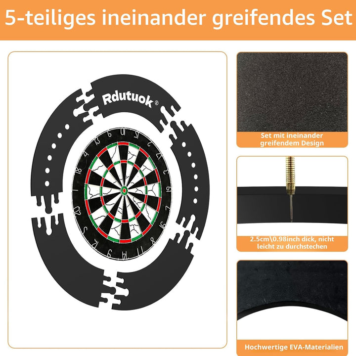 Rdutuok Dart Catchring Surround, Surround Auffangring Dart Backboard Dartscheibe Surround FüR Dart S