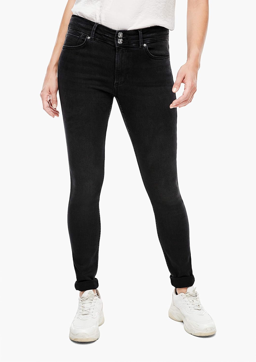 s.Oliver Damen Skinny Jeans 32W / 50L Schwarz (99z8), 32W / 50L Schwarz (99z8)