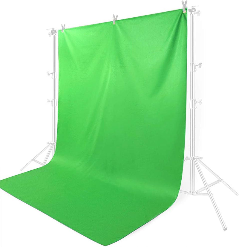 Hersmay 10 x 19.6 ft/3 x 6 m Greenscreen Fotostudio Hintergrundstoff Green Screen 100% Reine Muslin