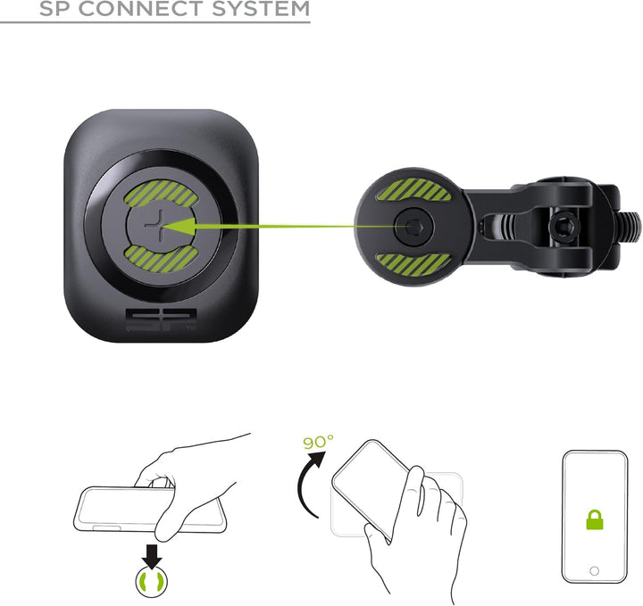 SP CONNECT Fahrrad-Handyhalterung | SPC+ | Universeller Handyhalter für Fahrradlenker | Fahrradhandy