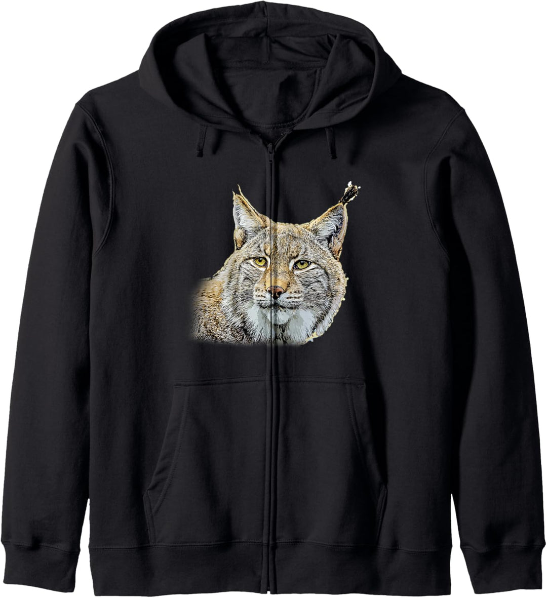 Luchs Design Luchse Wildkatzen Geschenk Kapuzenjacke