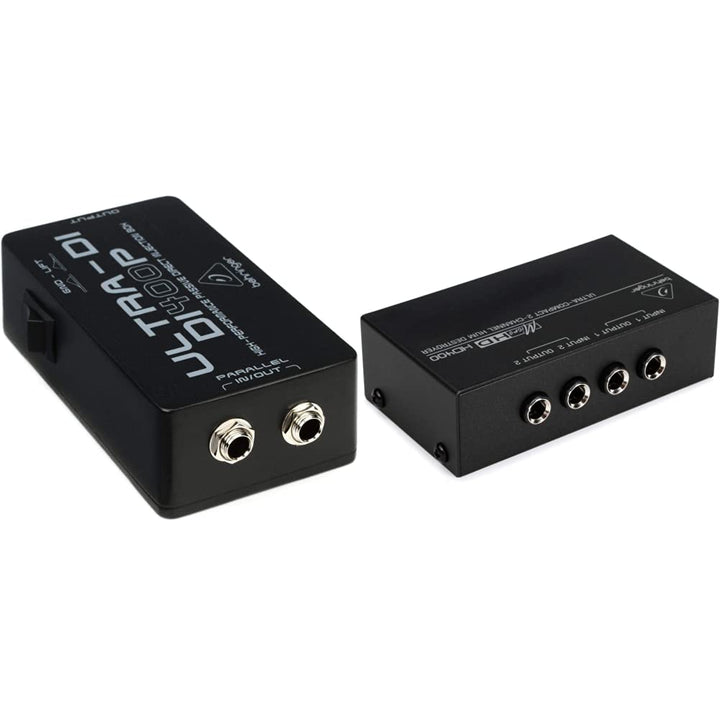 Behringer ULTRA-DI DI400P Passive Hochleistungs-DI-Box & HD400 Ultrakompakter 2-Kanal Brummzerstörer
