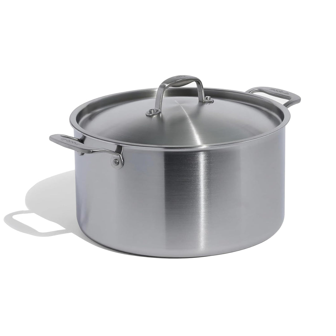 Made In Cookware – 11,36 l Suppentopf aus Edelstahl mit Deckel – 5-lagige Edelstahlbeschichtung – Pr
