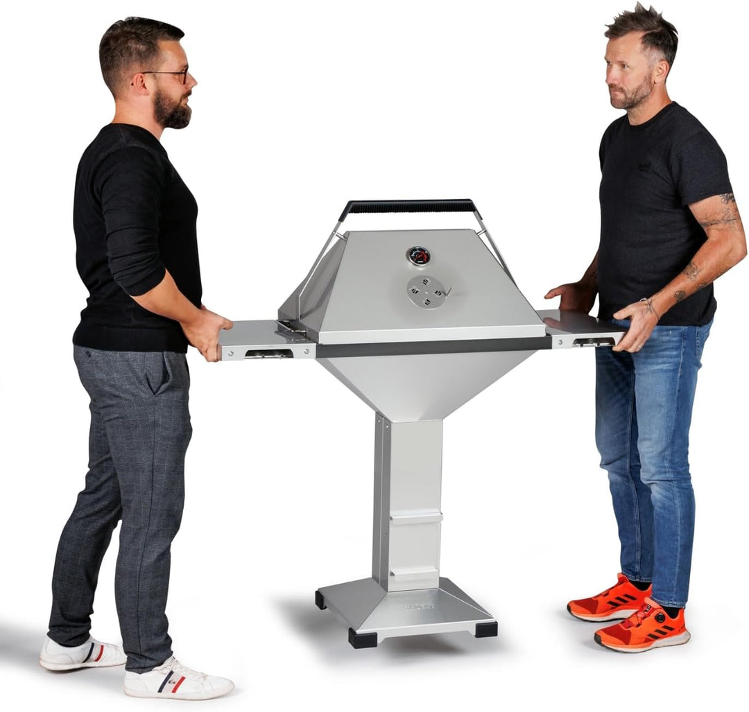 THÜROS Edelstahlablage beidseitig T4 ab BJ 2017 Für Grillfläche 40 x 60 cm ab BJ 2017, Für Grillfläc