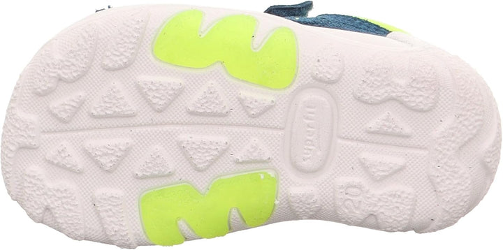 Superfit Jungen Flow 1-000034 Sandale 19 EU Blau Gelb 8030, 19 EU Blau Gelb 8030