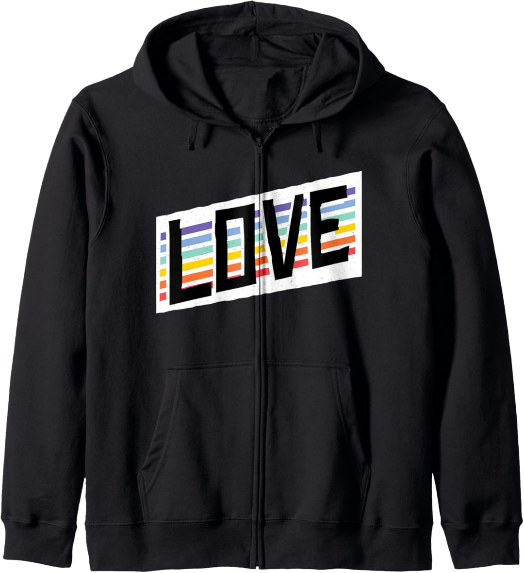 LIEBE LGBT Homosexuell Rainbow Pride Parade Meme LGBTQ Kapuzenjacke