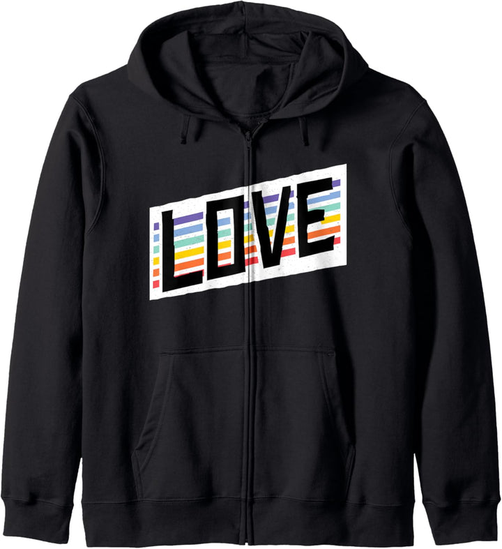 LIEBE LGBT Homosexuell Rainbow Pride Parade Meme LGBTQ Kapuzenjacke