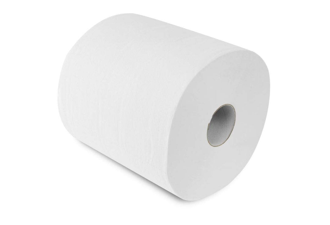 Funny Papierhandtuch-Rolle, Innenzug, 20 cm, 2-lagig, hochweiss, 1er Pack (1 x 6 Stück)