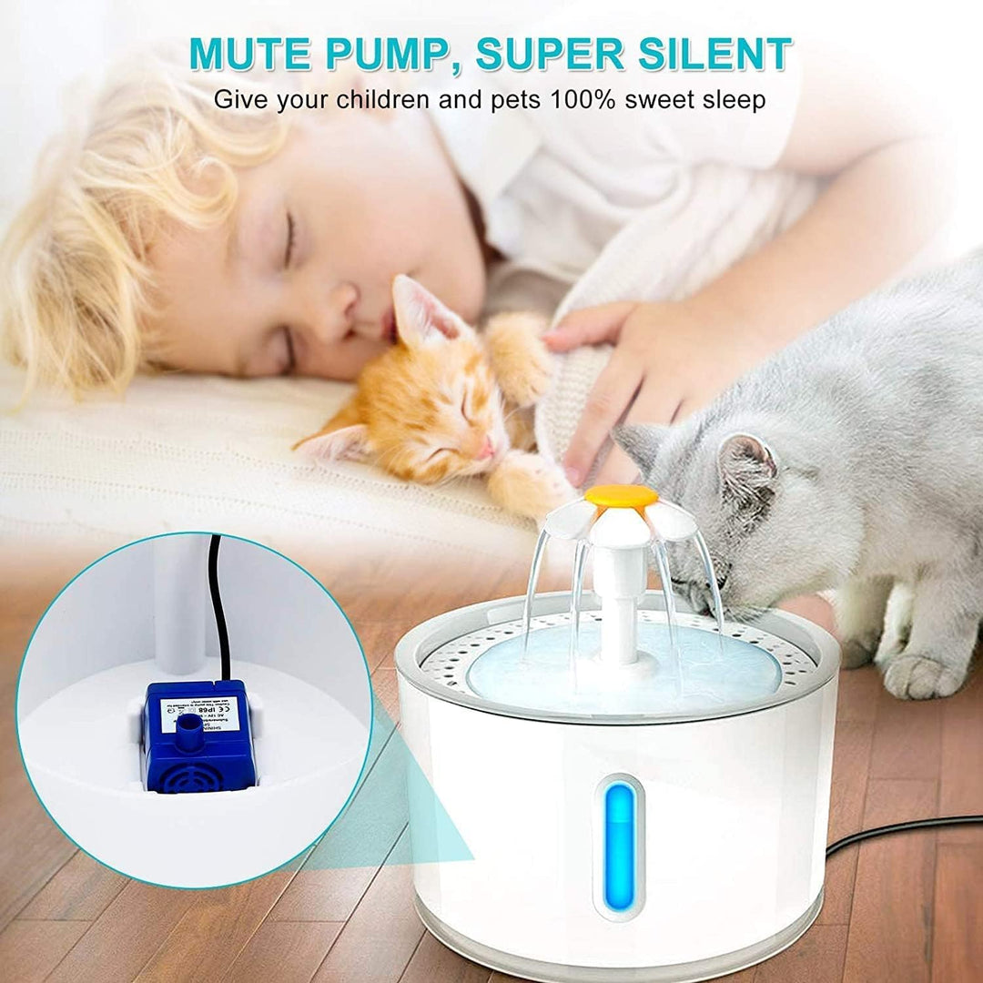 lyrlody Tauchpumpe für Haustier Trinkbrunnen, 12V 2W Elektrische Wasserpumpe für Katzen und Hunde, S