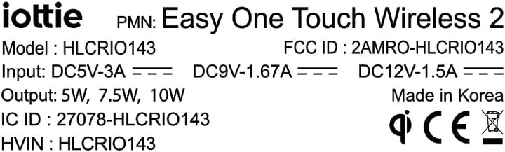 iOttie Easy One Touch Wireless 2Qi-Lade-CD-Steckplatz + Entlüftung für iPhone XS Max R 8 Plus 10 W f
