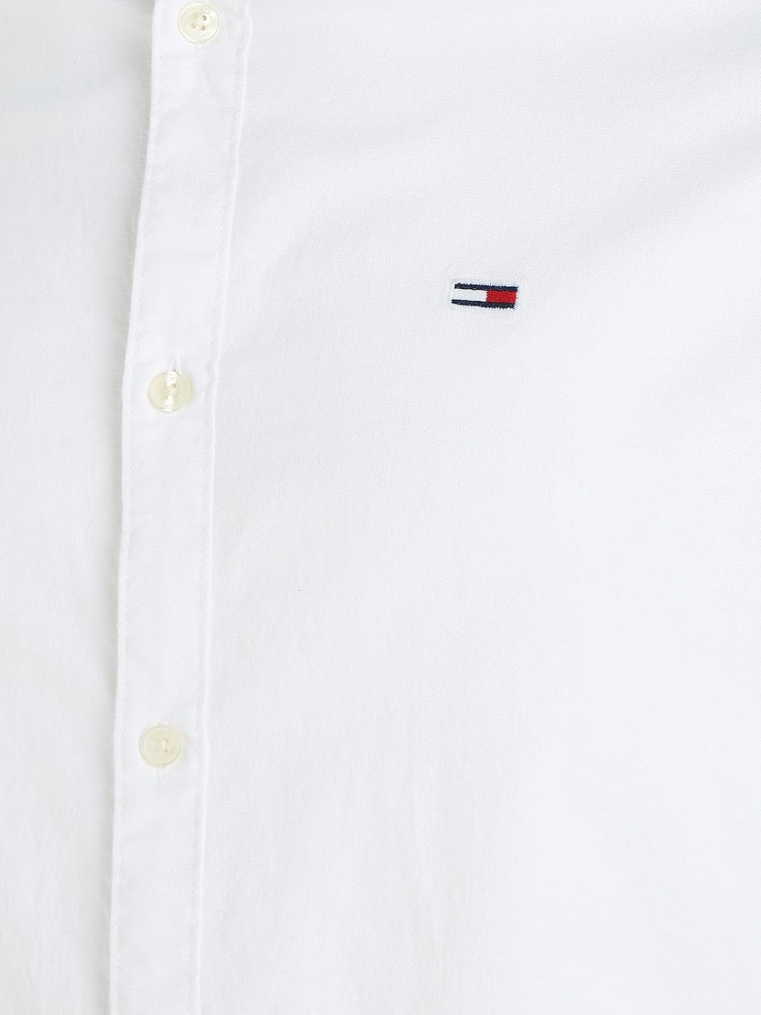 Tommy Hilfiger Herren TJM Slim Stretch Oxford T-Shirt XS Weiss, XS Weiss