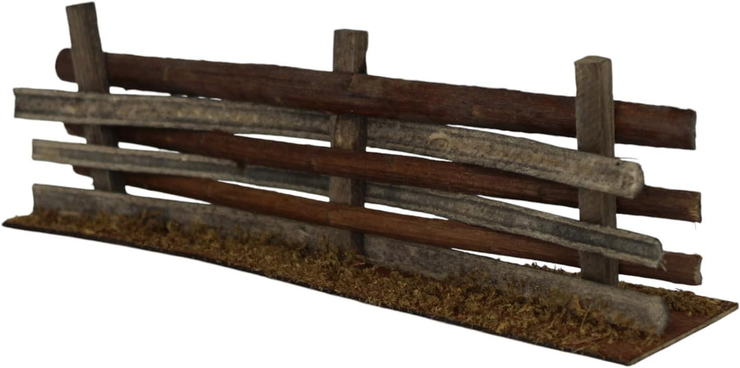 ZICOM Krippenzubehör Zaun 20cm Holz – Handgefertigter Miniatur-Holzzaun für Krippen