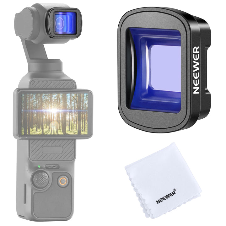 NEEWER Anamorphisches Objektiv, Blau, 1,2 x, kompatibel mit DJI Osmo Pocket 3 und Creator Combo, Kin