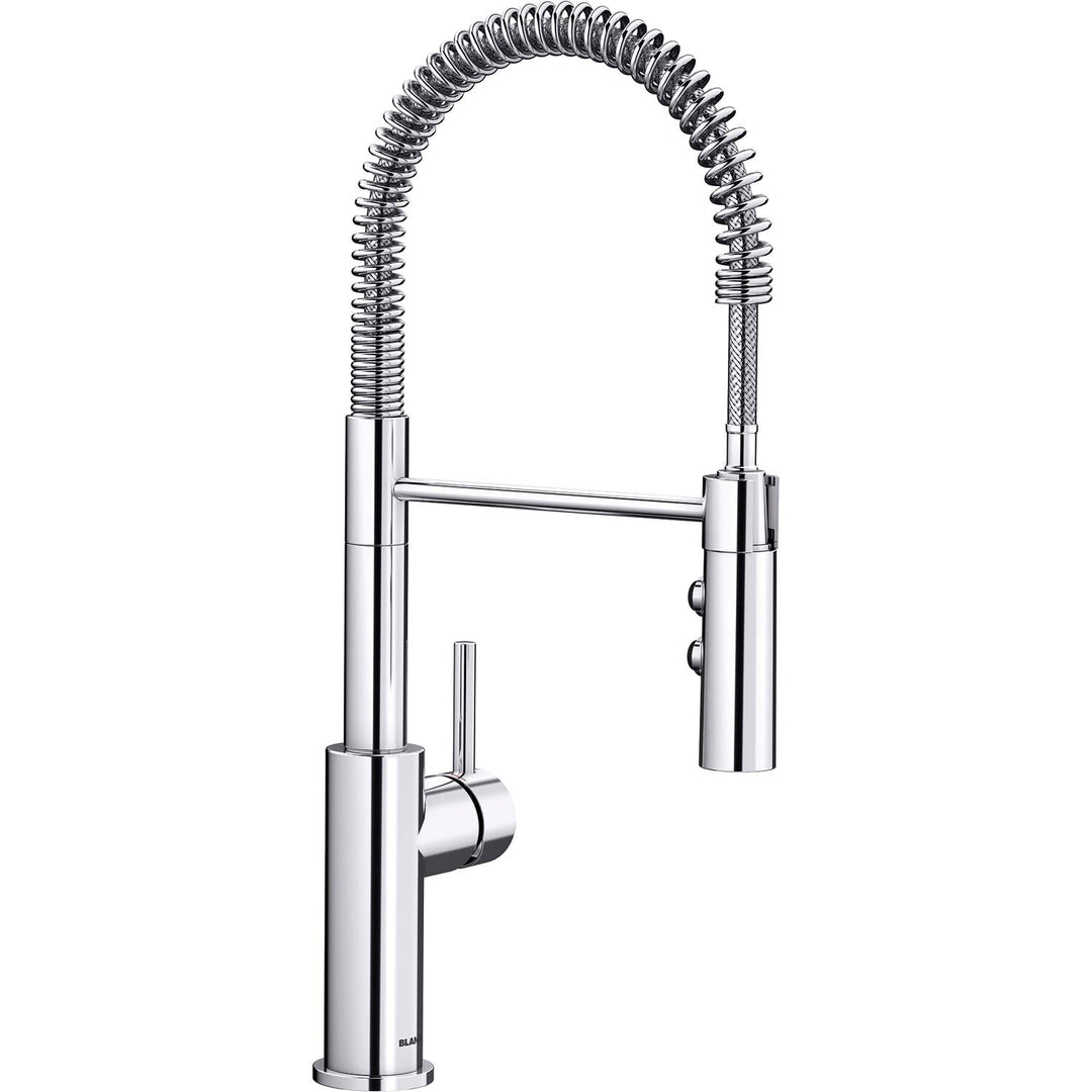 Blanco Catris-S, Einhandmischer mit ausziehbarer Schlauch-Brause / Küchenarmatur Hochdruck, Chrom, 1