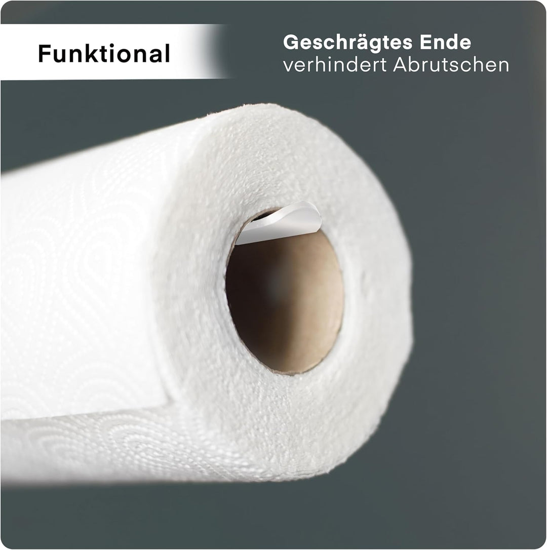 EDELREITER® Küchenrollenhalter ohne Bohren | hochwertiger Küchenrollenhalter Edelstahl | moderner Pa