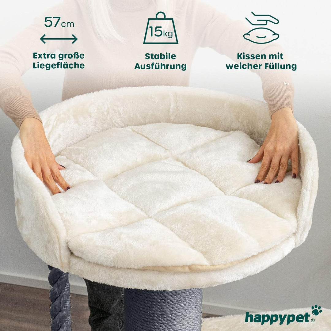 HAPPYPET Premium Kratzbaum Grosse Katzen Stabil 'Felix' - Katzenbaum, Kletterbaum, für Maine Coon, N