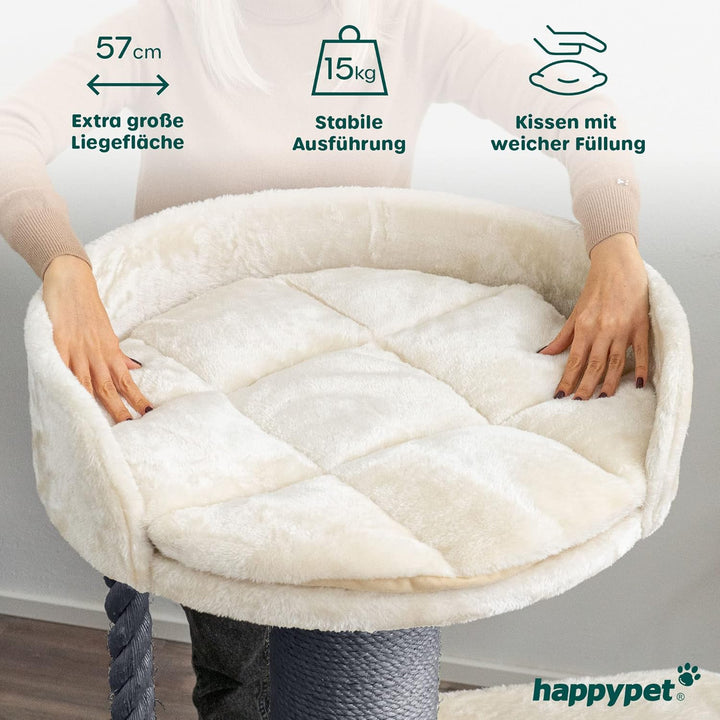 HAPPYPET Premium Kratzbaum Grosse Katzen Stabil 'Felix' - Katzenbaum, Kletterbaum, für Maine Coon, N