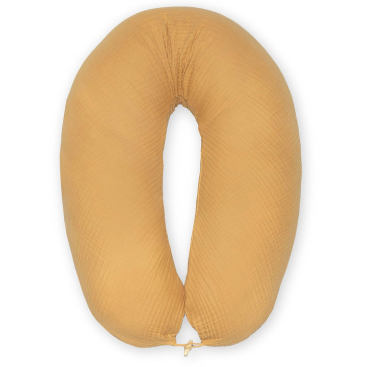 sei Design Stillkissen XXL Mikroperlen-Füllung mit Musselin-Bezug aus Baumwolle [100% Bio-Baumwolle