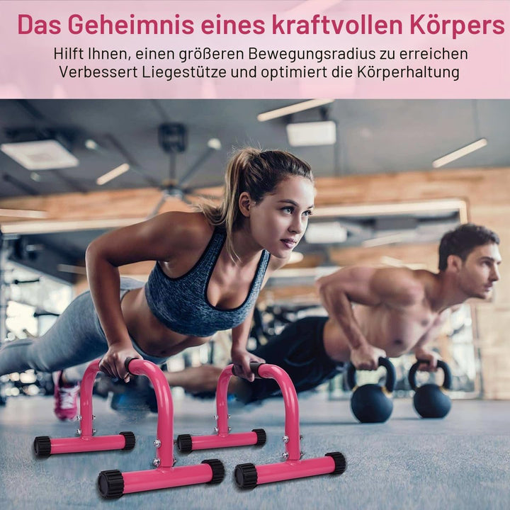 AmazeFan Parallettes, Handstand Barrenm, Grosser Push Up Bar &amp; &amp; Dip Barren, Rutschfeste Liegestützg