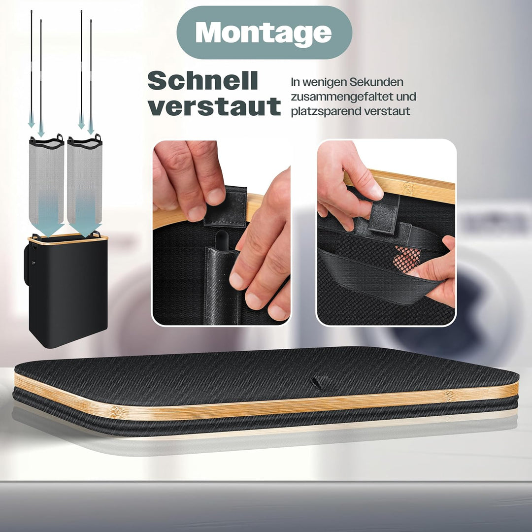 KESSER® Wäschekorb mit Deckel faltbar 100 Liter Wäschebox Wäschetruhe Wäschekorb Wäschetonne | Wäsch