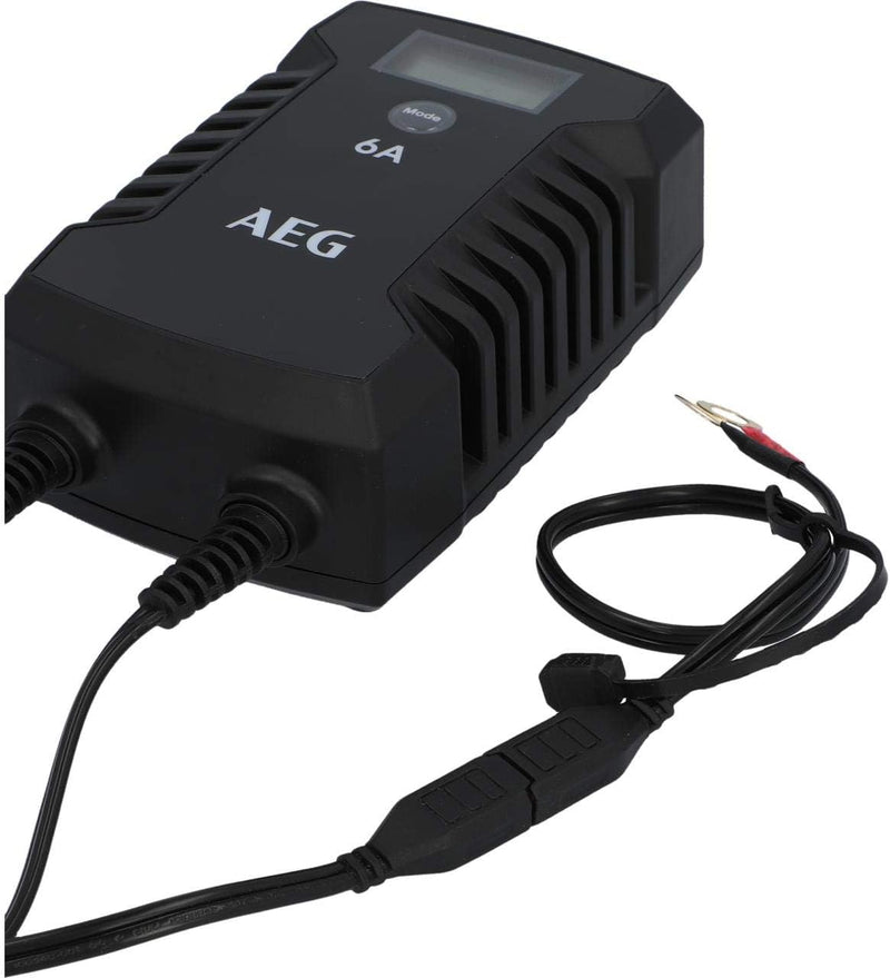 AEG Automotive 10617 Mikroprozessor-Ladegerät für Auto Batterie LD 6.0, 6 Ampere für 6/12 V, 7-HF La