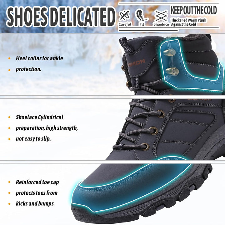 Littleplum Wanderschuhe Herren Trekkingschuhe Leicht Outdoorschuhe Wanderstiefel Herren Stiefel Wint