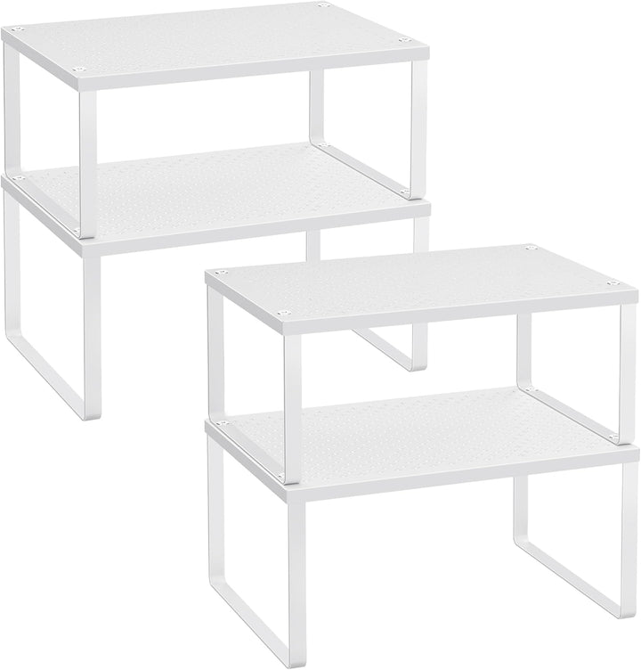 SONGMICS Gewürzregal, 4er Set, Küchenregal, Küchen-Organizer, Küche, Gewürzhalter, erweiterbar, stap