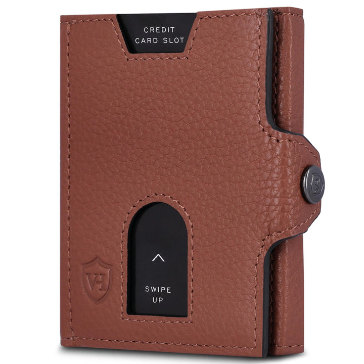 VON HEESEN Slim Wallet mit RFID Schutz - Geldbörse Herren klein - Mini Geldbeutel Damen Portmonee -