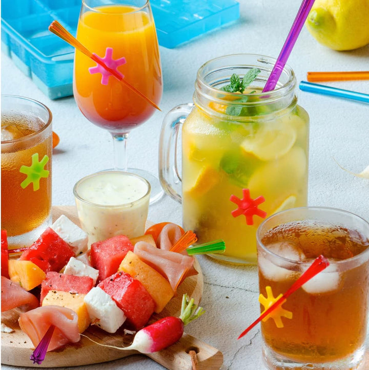 Mastrad Cocktail Strohhalm-Stössel - 2-in-1 Trinkhalm und Stössel - zum Zermahlen, Quirlen, Rühren v